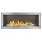 Napoleon Galaxy 48" Linear See-Through Outdoor Gas Fireplace with LED Lighting, Electronic Ignition,  and Remote (GSS48STE)